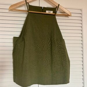 Maryam Nassir Zadeh Caesar Top Black Spaghetti Halter Blouse 6